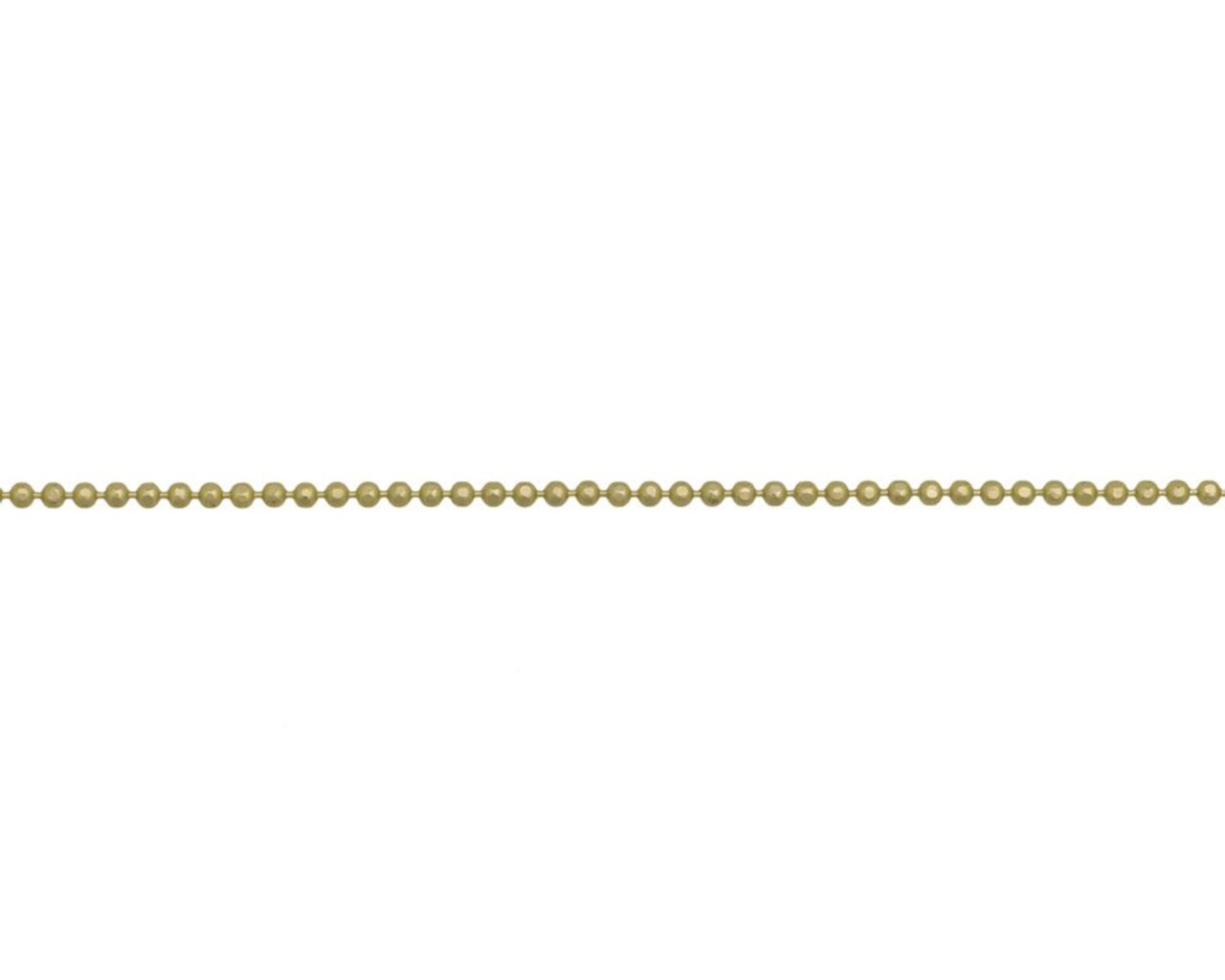 1.5mm Satin Hamilton Gold Diamond Cut Ball Chain (Priced per Foot)